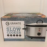 Granite Stainless Steel 4 Quart Slow Cooker - New Box. Fixed Price $15.40.