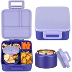 Maison Huis Bento Lunch Box With 8OZ Soup Thermo, 5-COMPARTMENT Leak-proof Co.... Fixed Price $48.26.