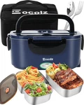Eocolz Electric Lunch Box Food Heater 80-100W, Warmer With Dual Container. Fixed Price $38.97.