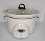 Rival Crock Pot Smart Stoneware Slow Cooker Qt White Model SCRC500. Fixed Price $49.99.