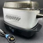 West Bend 6 Qt Slow Cooker Crock Pot Roaster Griddle Base Glass Lid Cord. Fixed Price $44.99.