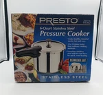 Presto 01362 Qt Stainless Steel Pressure Cooker Open Box Never Used. Fixed Price $65.00.
