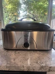 Rival Quart Roaster Oven / Slow Cooker Silver Model RO220 1450 Watt. Fixed Price $45.89.