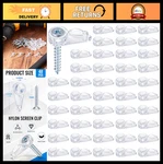 48 Pack Flush Cabinet Glass Retainer Clips With Screws - Window Screen & Door. Fixed Price $31.99.
