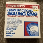 Presto 09902 Pressure Cooker Sealing Ring New Old Stock. Fixed Price $15.00.
