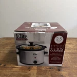 Elite Gourmet 2.5 Quart Capacity Stainless Steel Slow Cooker Model MST-265XS New. Fixed Price $35.99.