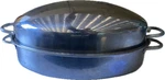Cajun Oval Roaster Cast Aluminum Oven Safe Cookware W/ Lid Roasting Pot Bakeware. Fixed Price $85.00.