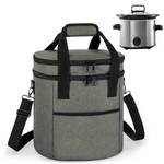 Luxja Oval Insulated Slow Cooker Carrying Bag Compatible With 3 Quarts, Gray. Fixed Price $40.56.