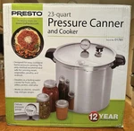 Presto 23 Quart Pressure Canner Cooker Brand New In Box. Fixed Price $189.98.