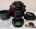 Ninja Foodi OP302 6.5 Qt Pressure Cooker Air Fryer Tendercrisp Complete Works. Fixed Price $109.99.