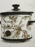 Cooks 1.5 Qt Christmas Holly Slow Cooker Nib. Fixed Price $54.00.