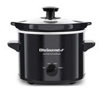 Elite Gourmet 2 Quart Slow Cooker Black Stoneware With Adjustable Settings. Fixed Price $21.49.