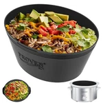 Froven 4 Quart Crockpot Liner Silicone Slow Qt (1-COMPARTMENT), Dark Grey. Fixed Price $20.41.