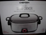 Chefman Qt. Slow Cooker 6-QUART, Stove Top & Oven-safe Insert New. Fixed Price $39.99.