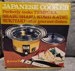 Vtg Sanyo Japanese Cooker Electric TN-850 Tempura Shabu Made In. Fixed Price $95.00.