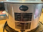 Vtg Sunbeam TCF-6 Aluminum Slow Cooker Deep Fryer W/ Basket Made Usa Heats Up. Fixed Price $46.00.
