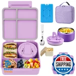 Maxso Bento Lunch Box Set With 8 Oz Soup Thermo, Kids Leakproof 4 Compartments. Fixed Price $67.80.