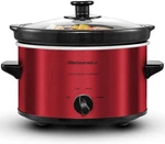 Elite Gourmet 2-QUART Electric Slow Cooker Metallic Red. Fixed Price $41.24.