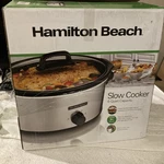 Hamilton Beach 6 Qt Capacity Slow Cooker Crock Pot New In Box Open. Fixed Price $30.00.