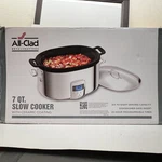 All-clad 7 Quart Slow Cooker Stainless Steel Crock Pot SC01 Aluminum Insert Box. Fixed Price $75.00.