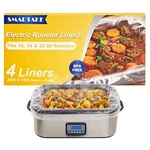 Smartake Electric Roaster Liners, Count Disposable 4-PACK, Clear. Fixed Price $14.76.
