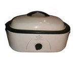 Rival White Roaster Oven With Lid & Rack 18 Quarts Very Nice Condition. Fixed Price $23.39.