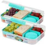2 Pack Sistema Go Bento Create 1.48 School Lunch Boxes Food Storage. Fixed Price $14.95.