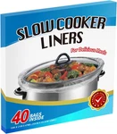 40 Slow Cooker Liners, Large Pot Disposable Cooking Bags, Fit 3QT To 8QT. Fixed Price $21.99.