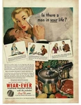 1945 Wear-ever Wearever Aluminum Pressure Cooker Vintage Print Ad 2. Fixed Price $13.95.