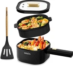 Dezin 2L Electric Hot Pot Steamer, Rapid 800W Black/with New. Fixed Price $39.99.