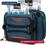 Titan High Performance Fridge Cold Expandable Insulated Lunch Box - Blue. Fixed Price $69.36.