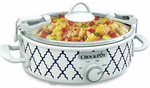 Crock-pot Small 2.5 Quart Casserole Slow Cooker White/blue, Enjoy Eye-catchin. Fixed Price $53.99.