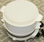 Vintage West Bend Steamer Slow Cooker, Electric, White, Model 63010 9101, Usa. Fixed Price $28.88.