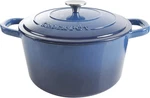 Crock-pot Artisan 7-QUART Round Enameled Cast Iron Dutch Oven Sapphire Blue,. Fixed Price $82.99.
