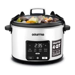 Gourmia 4.5 Qt Programmable Slow Cooker, Presets, Keep Warm, White. Fixed Price $33.88.