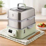 Buydeem G563-G501 Stainless Steel Electric Food Steamer Mint Green Box Nwot. Fixed Price $349.99.