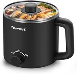 Topwit Hot Electric, Pot, 1.6L Ramen Cooker, Multifunctional. Fixed Price $40.99.