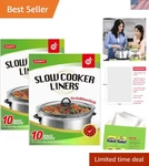 20 Slow Cooker Liners Disposable Cooking Bags Small Size Pot Fit 1QT- 3QT. Fixed Price $15.99.