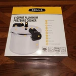 Bella 5 Quart Aluminum Pressure Cooker. Fixed Price $18.73.