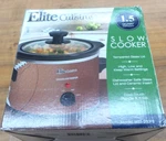 Elite Cuisine MST-250FB Slow Cooker (127720-2 BY114). Fixed Price $24.95.