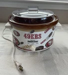 San Francisco 49ERS Nfl Slow Cooker Crock Pot Rival #3104 Works Dent Bottom. Fixed Price $85.00.