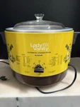 Vtg Lady Vanity CF-18 Automatic Electric Cooker Deep Fryer Retro 5 Qt Merit. Fixed Price $40.00.