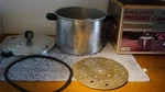 Presto Quart Deluxe Pressure Canner Cooker Model 01750 Complete W/ Box. Fixed Price $53.96.
