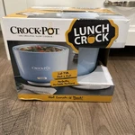 Crock Pot Slow Cooker - Travel Lunch Light Blue & White (new). Fixed Price $28.00.