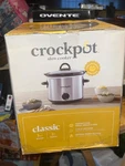 Crock-pot 3QT Round Manual Slow Cooker Black Stainless Steel: 3-SETTING. Fixed Price $34.00.