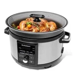 5.5QT Programmable Cooker With Timer,non Stick Aluminum Alloy Liner.slow.... Fixed Price $99.99.