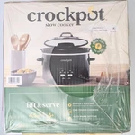Crock-pot One Touch Control 4.5-QUART Lift & Serve Hinged Lid Slow Cooker Black. Fixed Price $100.09.