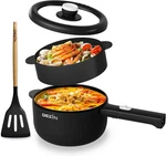 Dezin Hot Pot Electric, 2L Non-stick Saut Pan, Rapid Noodles Cooker, Mini Porta. Fixed Price $79.93.