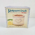 Potpourri Crock By Rival Model #3206 W/ Original Fragrance & Box Vintage New. Fixed Price $38.98.
