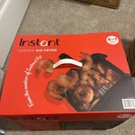 Instant Vortex Air Fryer 5.7 Quart 4-IN-1 Digital Cooker Black W Extras Open Box. Fixed Price $60.00.